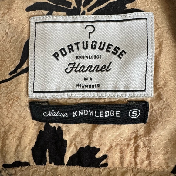 Portuguese Flannel Tropical lightweight button down shirt size Small - Picture 4 of 5